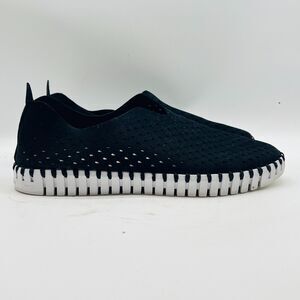 Ilse Jacobsen Shoes Womens 41 US 11 Black Tulip Flats Slip On Casual Comfort